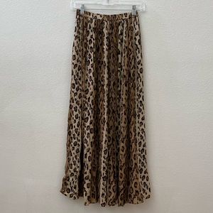 Leopard Print Maxi Skirt